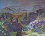 Vitosha-Gebirge Bulgarien - Öl auf Leinwand, 82 x 100 cm, 1986