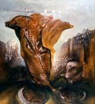 Oh, Fallada! - Öl auf Leinwand, 129 x 146 cm, 1983