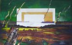 Tor zur Welt – Foto/Acryl auf Leinwand, 110 x 250 cm, 1997
